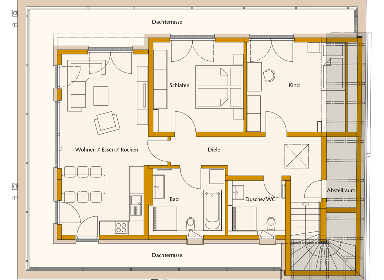 Penthouse zum Kauf provisionsfrei 1.174.000 € 3 Zimmer 101,6 m²<br/>Wohnfläche 2.<br/>Geschoss ab sofort<br/>Verfügbarkeit Thuillestraße 4 Pasing-Obermenzing München 81247