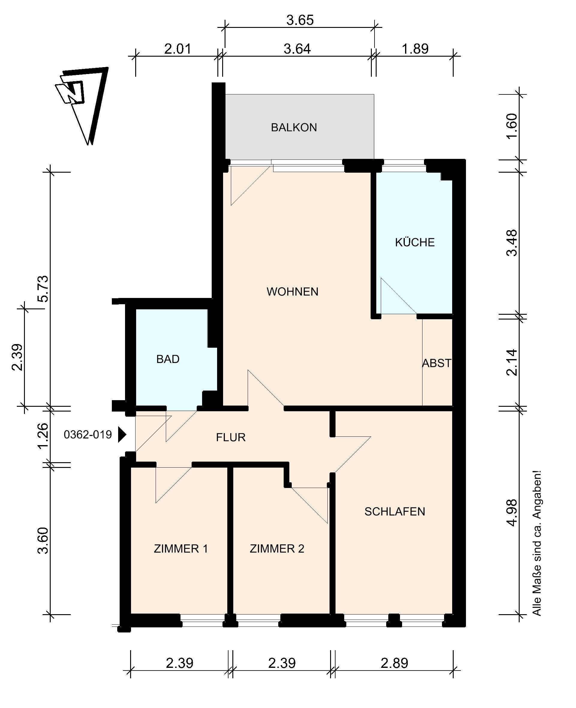 Wohnung zur Miete nur mit Wohnberechtigungsschein 465 € 4 Zimmer 74,2 m²<br/>Wohnfläche EG<br/>Geschoss Reiferstr. 4 Neustadt Neustadt 23730