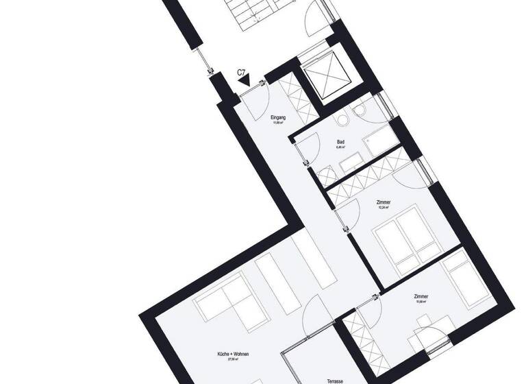 Wohnung zum Kauf 380.000 € 3 Zimmer 69,6 m² 2. Geschoss Pustertaler Straße 17 Kiens 39030