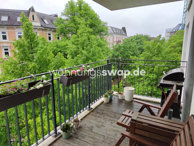 Studio zur Miete Tauschwohnung 1.570 € 2 Zimmer 80 m² 4. Geschoss Altona-Nord Hamburg 22769