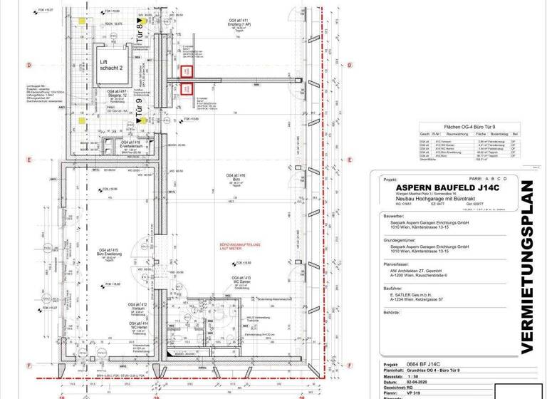 Bürofläche zur Miete 11 € 154,4 m² Bürofläche Wien 1220