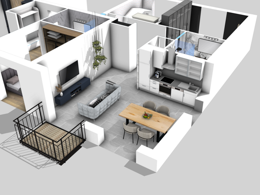 Wohnung zur Miete 878 € 3 Zimmer 70,3 m² 1. Geschoss Hövelhof 33161