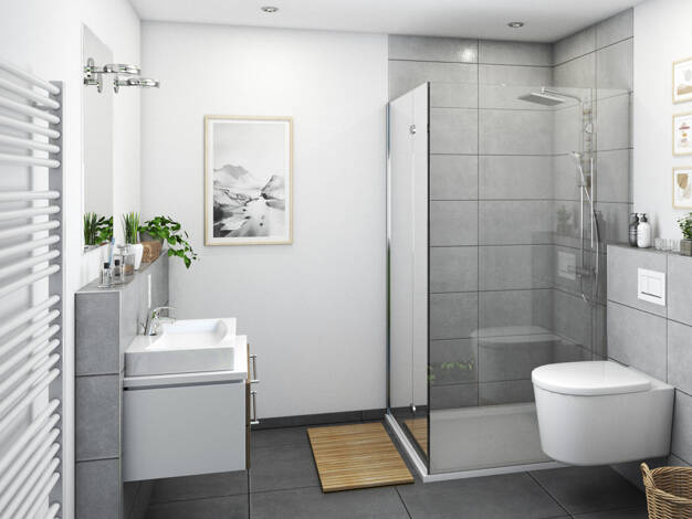 Wohnung zum Kauf - Neubau 397.500 € 2 Zimmer 51,3 m² 1. Geschoss Germering Germering 82110