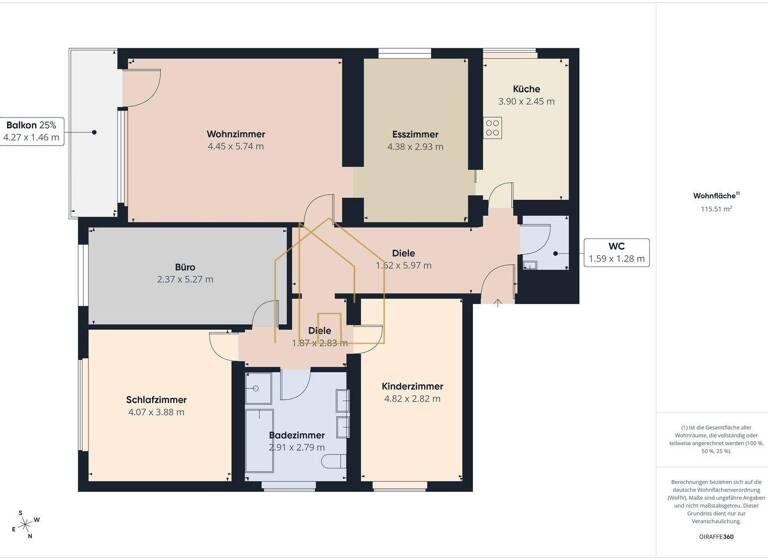 Wohnung zur Miete 700 € 4 Zimmer 116 m² frei ab 15.06.2026 Aidenbach 94501