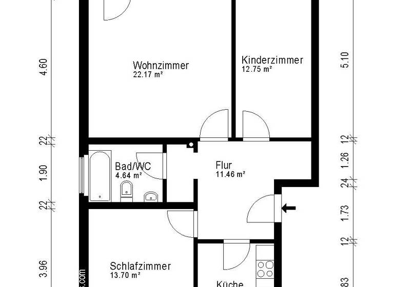 Wohnung zum Kauf 439.000 € 3 Zimmer 72 m²<br/>Wohnfläche Iserbrook Hamburg 22589