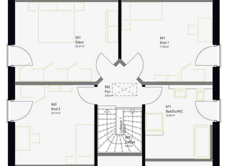 Einfamilienhaus zum Kauf provisionsfrei 419.607 € 5 Zimmer 165 m² 505 m² Grundstück Hüngringhausen Bergneustadt 51702