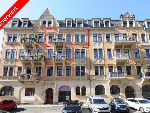 Wohnung zum Kauf 349.000 € 4 Zimmer 93,8 m² 4. Geschoss frei ab sofort Merseburger Straße 2 b Striesen-West Ortsamtsbereich Blasewitz 01309