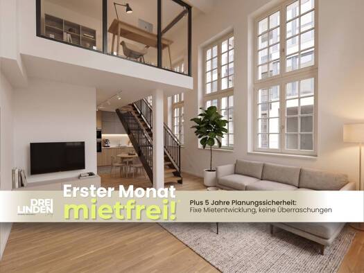 Maisonette zur Miete - Erstbezug 975 € 2 Zimmer 75 m² EG frei ab sofort Dreilindenstraße 6 Altlindenau Alt-West 04177