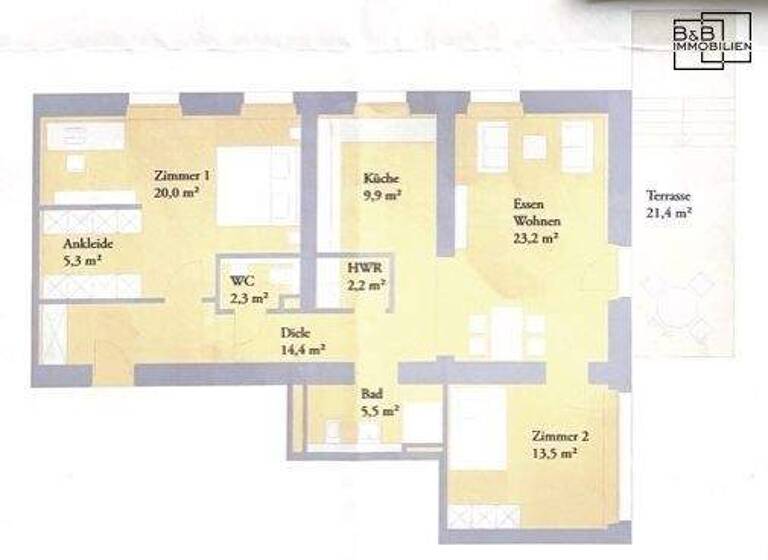 Wohnung zum Kauf 460.000 € 3 Zimmer 107 m² EG Weismark-Feyen Trier 54294