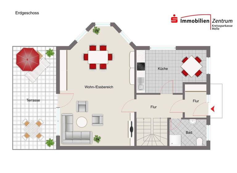 Doppelhaushälfte zum Kauf 320.000 € 5 Zimmer 192 m² 613 m² Grundstück Buer Melle 49328