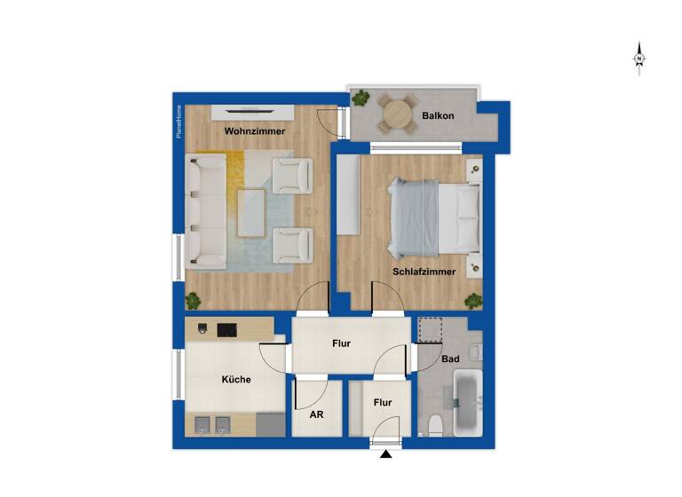 Wohnung zum Kauf 89.000 € 2 Zimmer 58 m² 8. Geschoss Rendsburg 24768