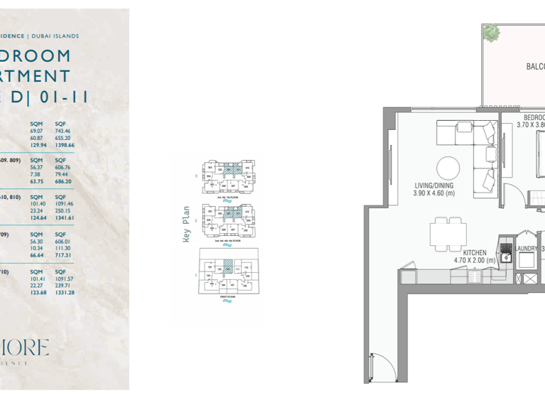 Wohnung zum Kauf - Erstbezug provisionsfrei 582.904 € 2 Zimmer 130 m² Dubai
