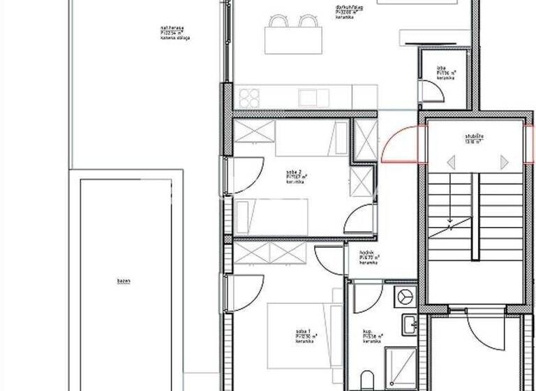 Wohnung zum Kauf 361.560 € 2 Zimmer 77 m² Vinjerac Posedarje