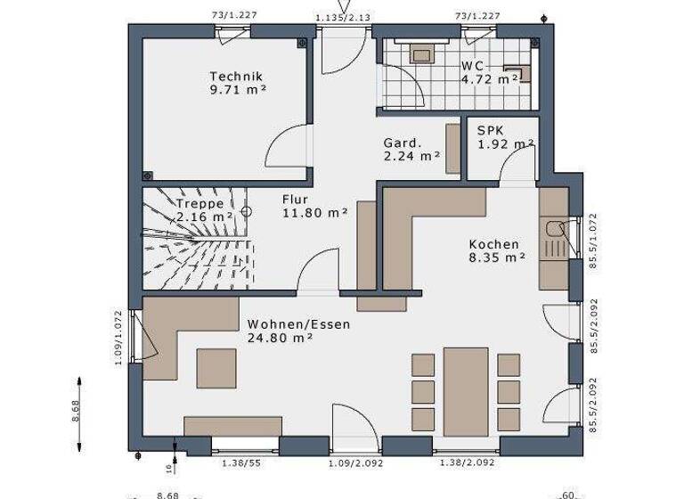 Einfamilienhaus zum Kauf provisionsfrei 535.593 € 4 Zimmer 128,1 m² 401 m² Grundstück Zimmern Zimmern ob Rottweil 78658