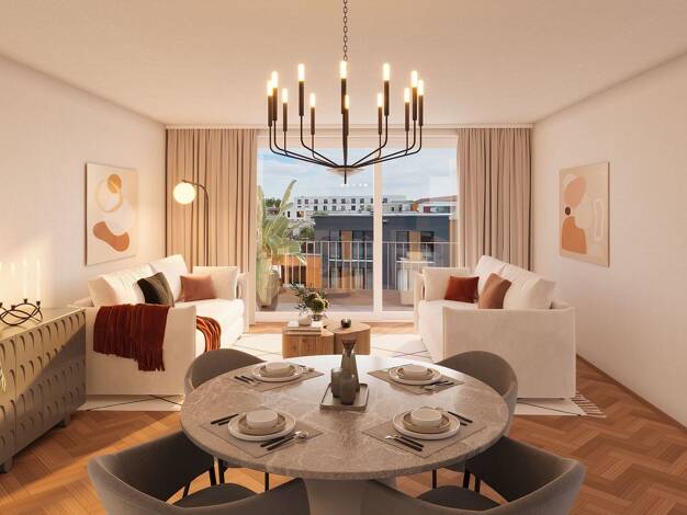 Wohnung zum Kauf - Erstbezug provisionsfrei 584.500 € 3 Zimmer 85,5 m² Geschoss 1/6 Schützenplatz Wilsdruffer Vorstadt/Seevorstadt-West Ortsamtsbereich Altstadt 01067