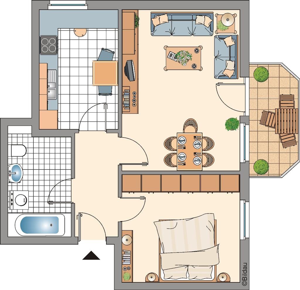 Wohnung zur Miete nur mit Wohnberechtigungsschein 270 € 2 Zimmer 54 m²<br/>Wohnfläche 2.<br/>Geschoss 01.01.2025<br/>Verfügbarkeit Wiemer Straße 3 c Langenberg-Mitte Velbert 42555