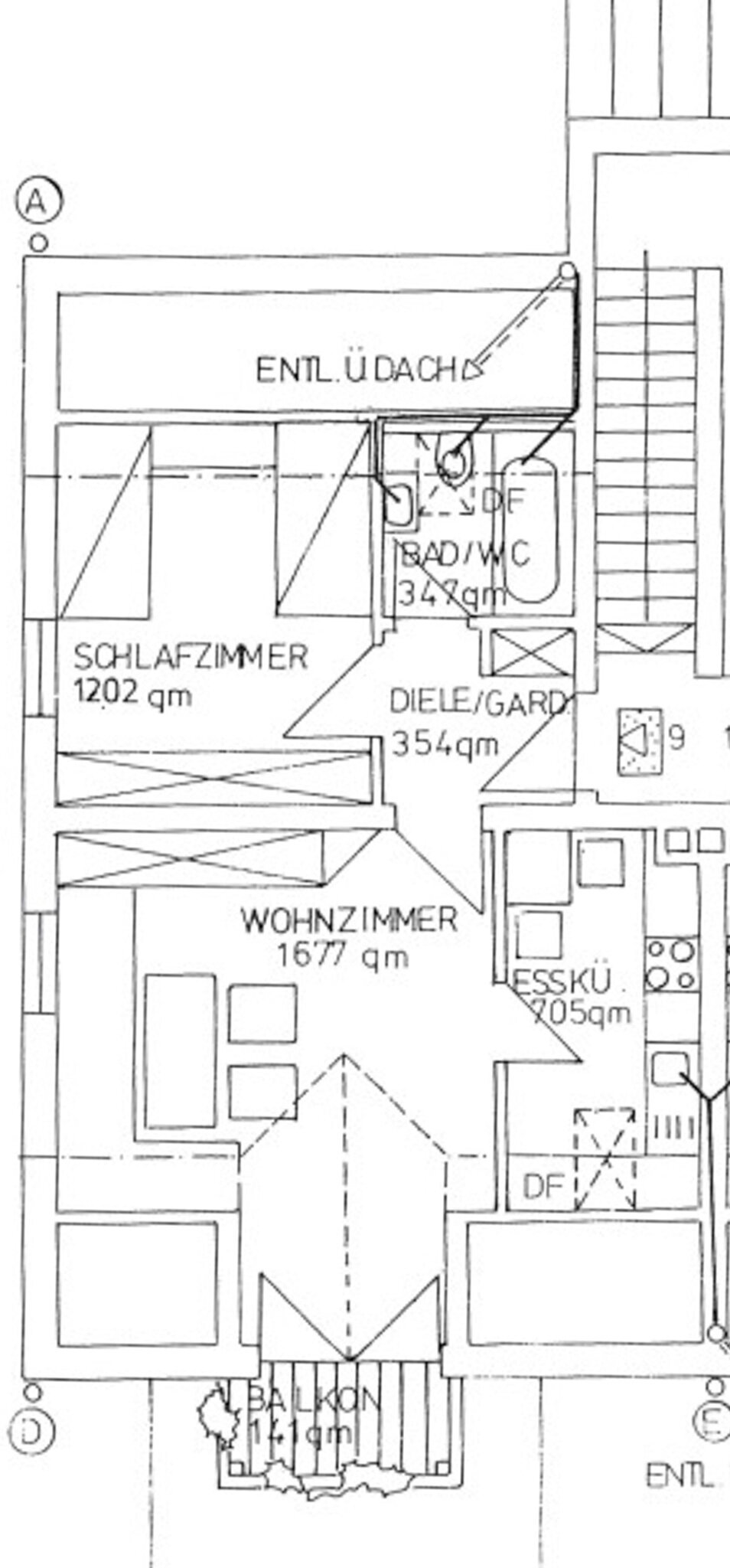 Wohnung zum Kauf 135.000 € 2 Zimmer 43 m² 3. Geschoss Plattling Plattling 94447