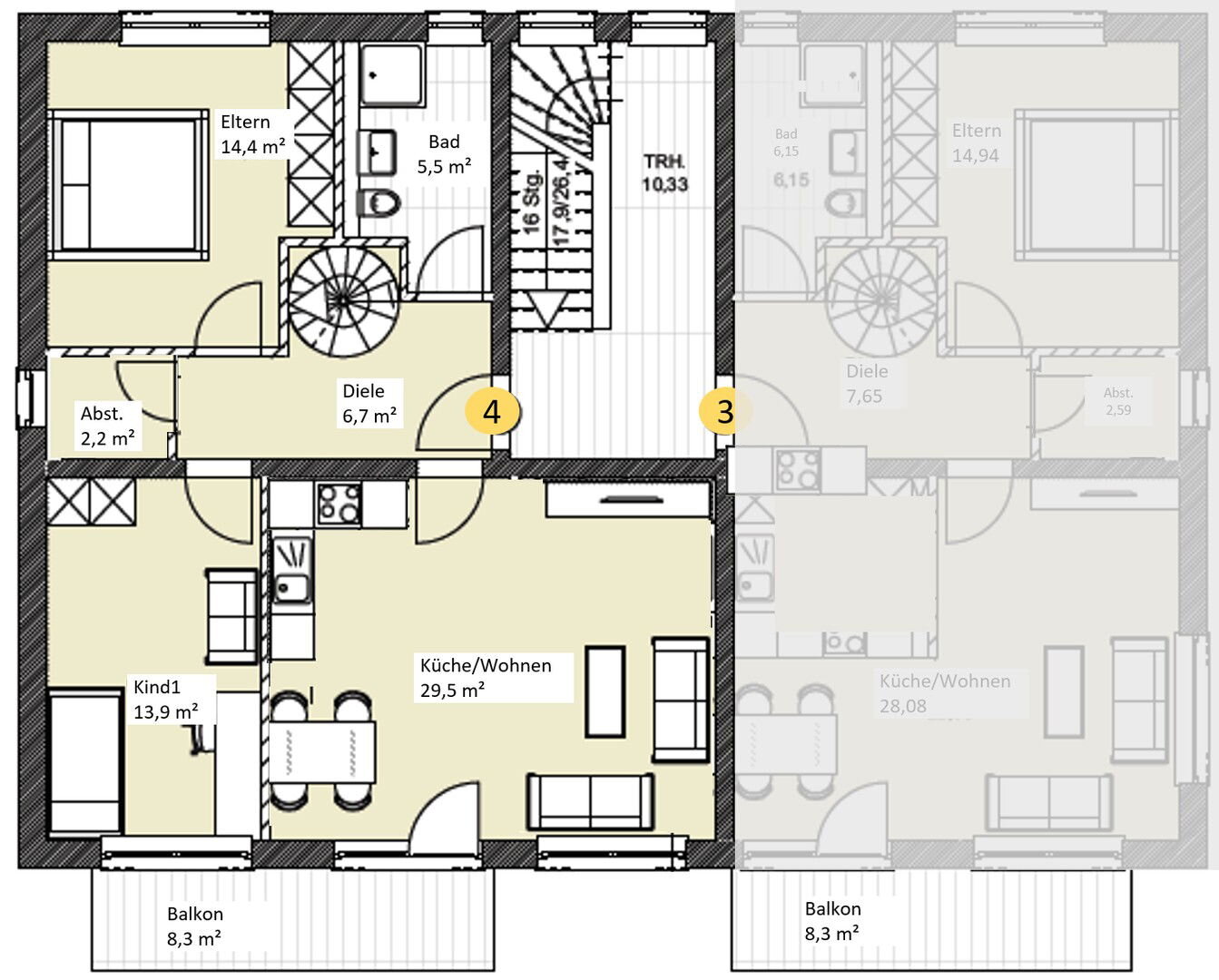 Maisonette zur Miete 1.190 € 4 Zimmer 108 m²<br/>Wohnfläche 1.<br/>Geschoss Tegernbach Tegernbach 84104