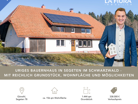 Einfamilienhaus zum Kauf 338.000 € 6 Zimmer 156 m² 1.444 m² Grundstück Segeten 78 Segeten Görwihl 79773