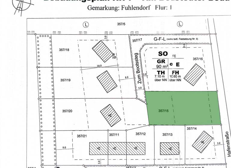 Grundstück zum Kauf 279.000 € 707 m²<br/>Grundstück Zum Bootssteg 2 Fuhlendorf Fuhlendorf 18356