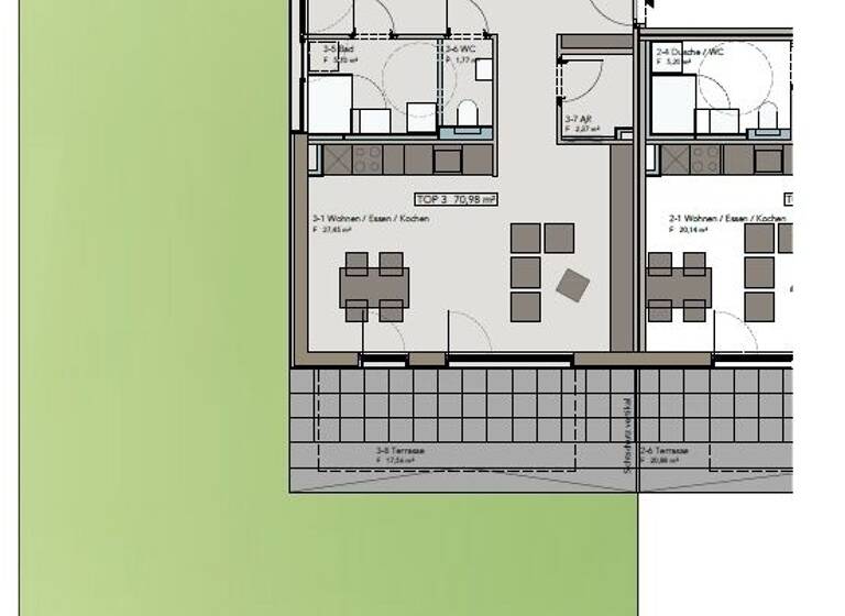 Wohnung zur Miete 1.055 € 3 Zimmer 71,7 m² St. Peter Klagenfurt am Wörthersee 9020