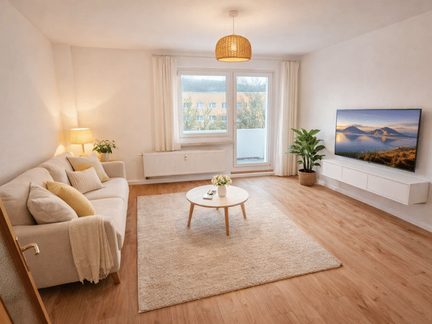 Wohnung zur Miete 350 € 3 Zimmer 68,7 m² Geschoss 1/4 frei ab sofort Franz-Stephan-Straße 41 Lusan Gera 07549