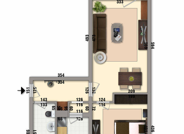 Wohnung zur Miete 305 € 2 Zimmer 49,8 m² EG frei ab 01.06.2026 Kantstraße 27 Gotha 99867