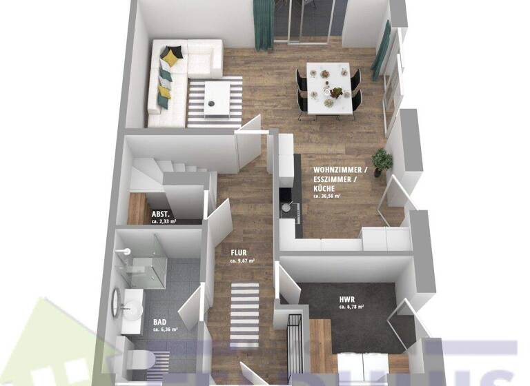 Doppelhaushälfte zum Kauf 359.000 € 4 Zimmer 121,6 m² 501 m² Grundstück Warsingsfehn Moormerland / Warsingsfehn 26802