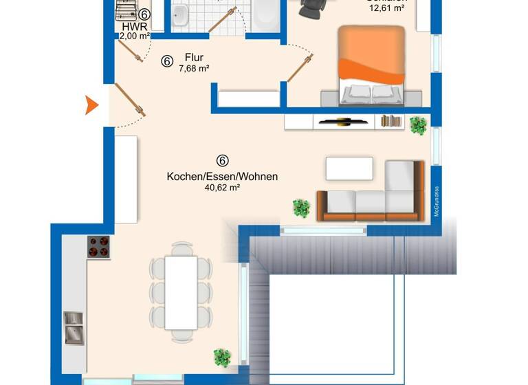 Wohnung zum Kauf provisionsfrei 382.713 € 2 Zimmer 72,2 m²<br/>Wohnfläche Dachgeschoss, 2.<br/>Geschoss Dietmannsried Dietmannsried 87463