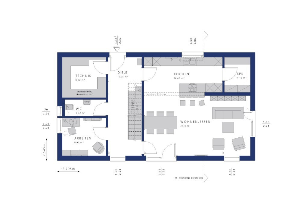 Einfamilienhaus zum Kauf 864.980 € 5 Zimmer 170 m²<br/>Wohnfläche 745 m²<br/>Grundstück Eppertshausen 64859