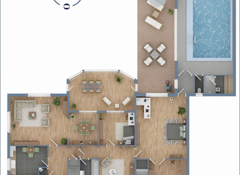 Bungalow zum Kauf 420.000 € 7 Zimmer 184 m² 2.302 m² Grundstück Eidewarden Loxstedt / Dedesdorf 27612