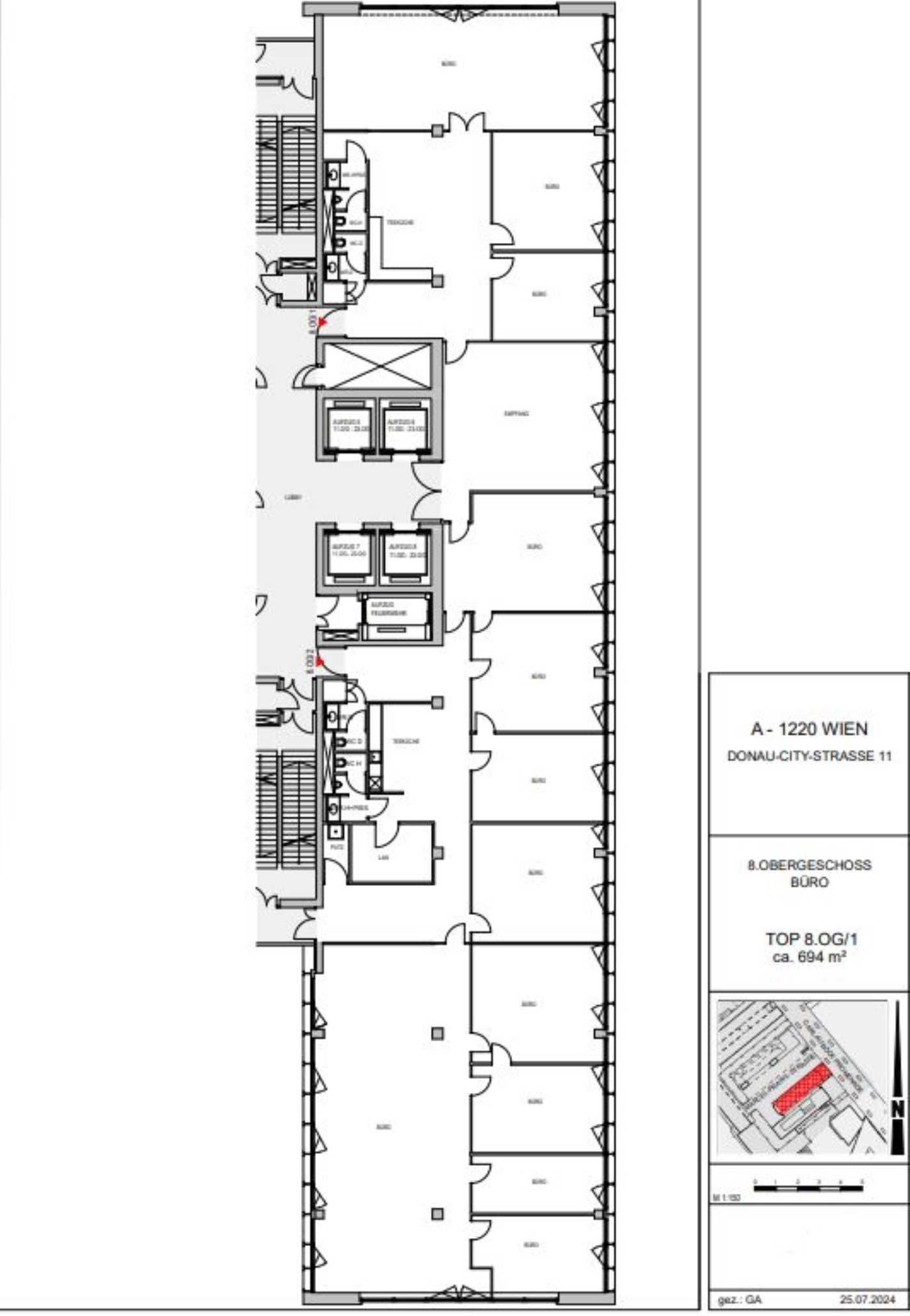 Bürogebäude zur Miete 14,50 € 1.387 m²<br/>Bürofläche Wien 1220