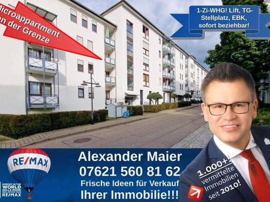 Studio zum Kauf 139.500 € 1 Zimmer 26 m² Stetten Lörrach 79540