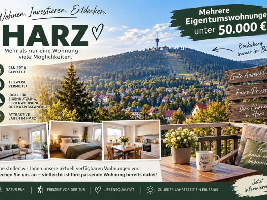 Wohnung zum Kauf als Kapitalanlage geeignet 36.000 € 1 Zimmer 18 m² Clausthal-Zellerfeld Clausthal-Zellerfeld 38678