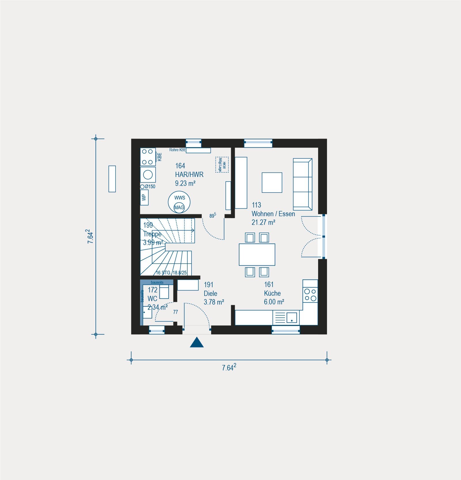 Einfamilienhaus zum Kauf provisionsfrei 209.639 € 1 Zimmer 91,1 m²<br/>Wohnfläche 268 m²<br/>Grundstück Arzheim Landau in der Pfalz 76829