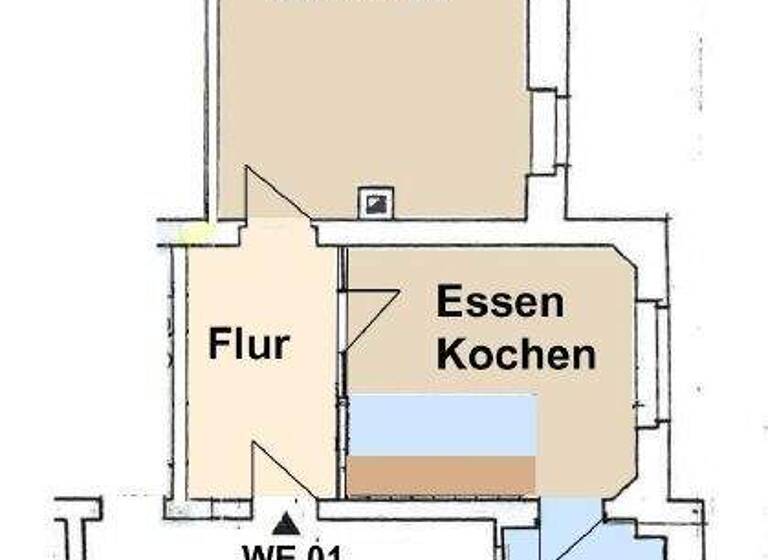 Studio zur Miete 580 € 1 Zimmer 59,6 m² EG Radeberger Straße 14b Radeberger Vorstadt Dresden 01099
