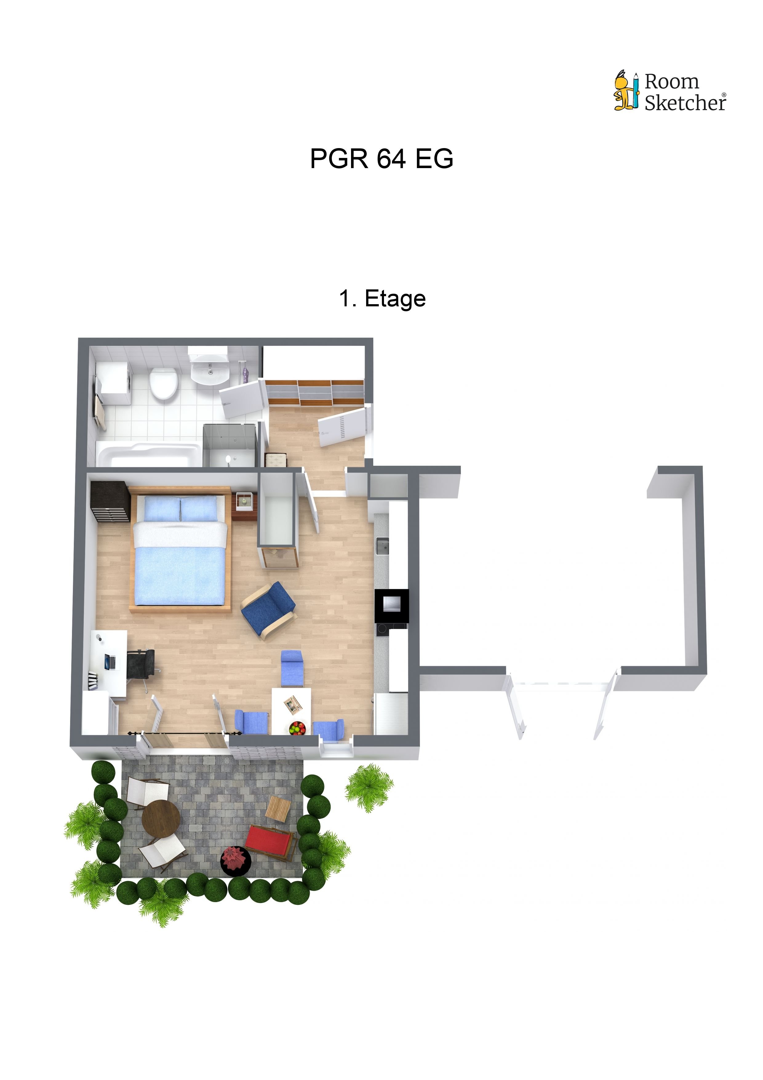 Wohnung zum Kauf 210.000 € 1 Zimmer 42,2 m²<br/>Wohnfläche EG<br/>Geschoss ab sofort<br/>Verfügbarkeit Paul-Gerhardt-Ring 64 Niederrad Frankfurt am Main 60528