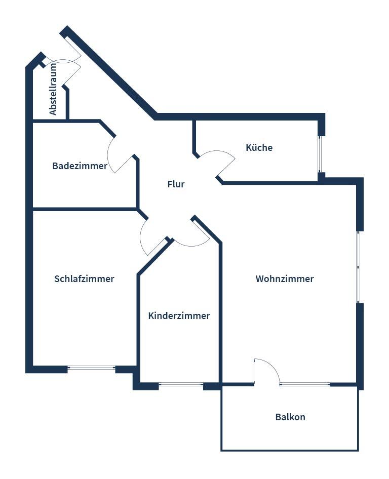 Wohnung zum Kauf 125.000 € 3 Zimmer 73,6 m²<br/>Wohnfläche 1.<br/>Geschoss Großkugel Kabelsketal 06184