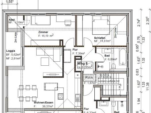 Wohnung zur Miete - Erstbezug 1.265 € 3 Zimmer 87,9 m² frei ab 01.02.2027 Ingolstadt Ingolstadt 85053