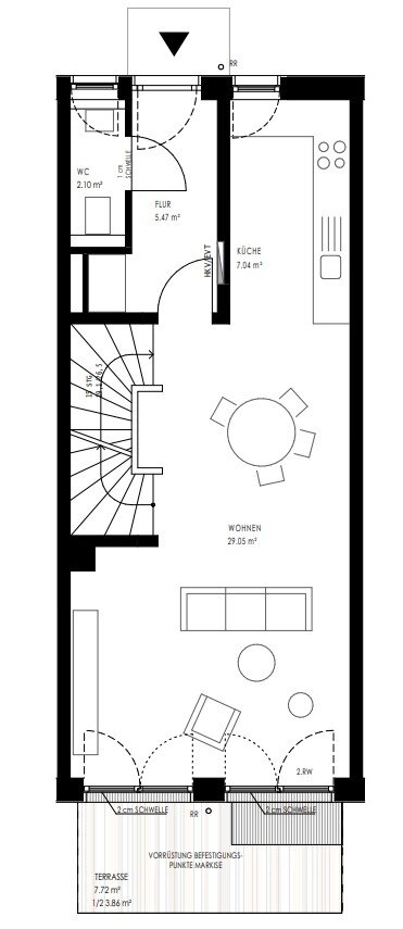 Reihenmittelhaus zum Kauf provisionsfrei 1.239.000 € 4,5 Zimmer 131 m²<br/>Wohnfläche 129,4 m²<br/>Grundstück Lerchenau West München 80995