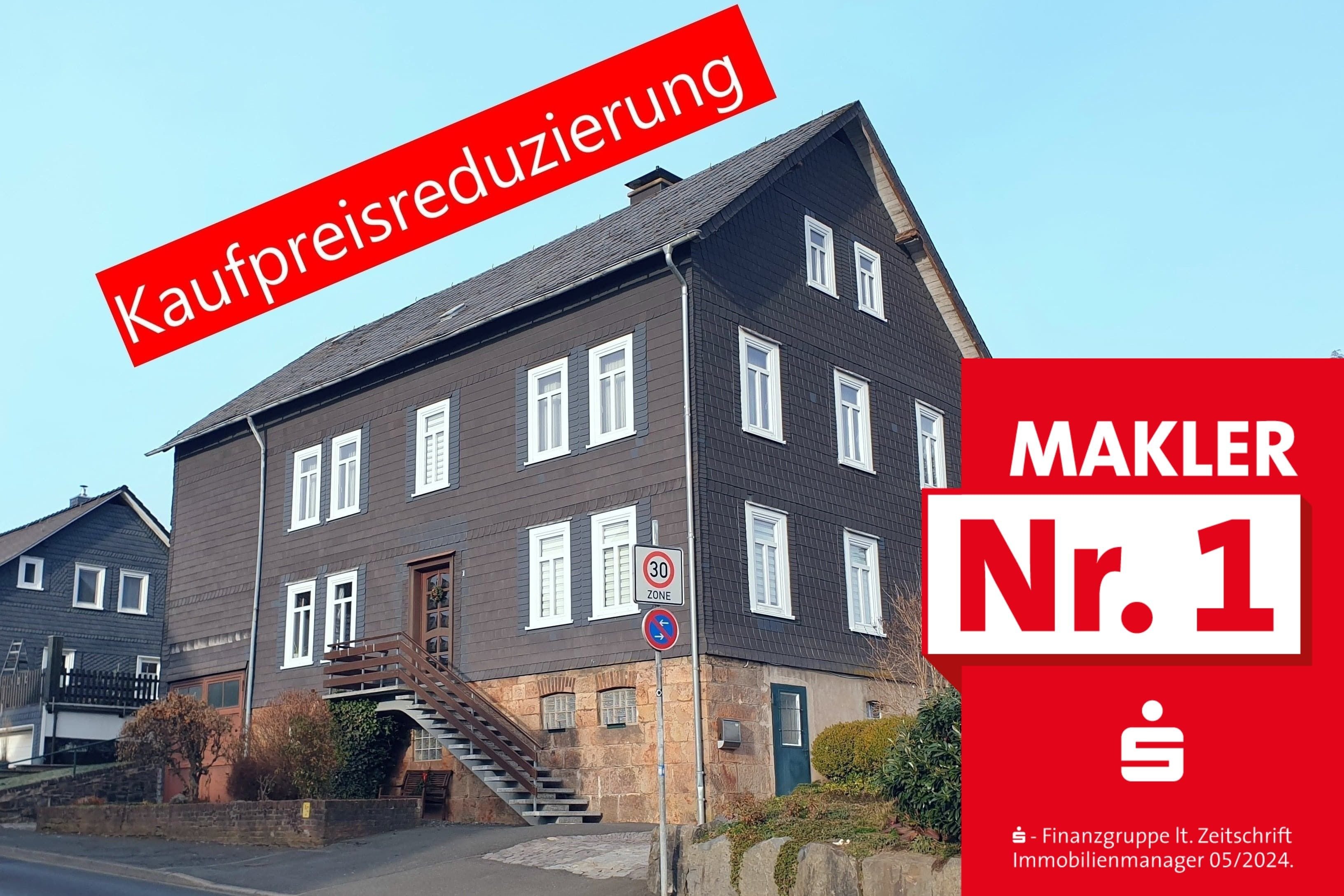 Einfamilienhaus zum Kauf 140.000 € 6 Zimmer 180 m²<br/>Wohnfläche 455 m²<br/>Grundstück Erndtebrück Erndtebrück 57339