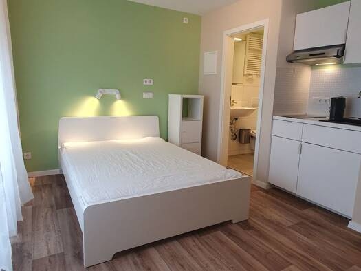 Wohnung zur Miete Wohnen auf Zeit 630 € 1 Zimmer 24 m² frei ab sofort Glockenhof Nürnberg 90478