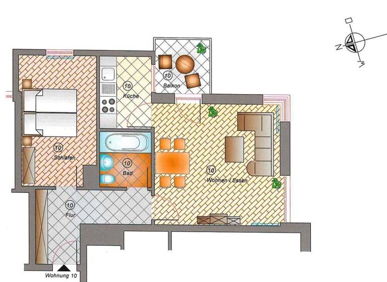 Terrassenwohnung zum Kauf 227.800 € 2 Zimmer 50,4 m² 2. Geschoss Radebeul 01445