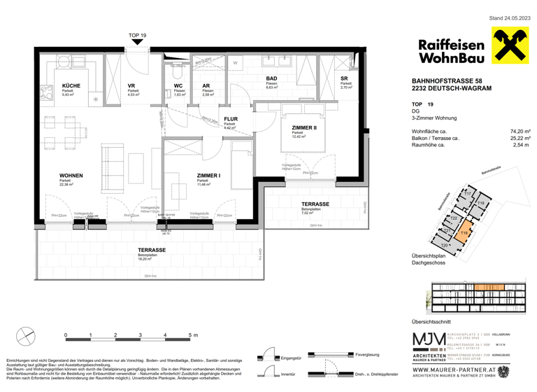 Wohnung zum Kauf provisionsfrei 428.700 € 3 Zimmer 74,2 m² Deutsch-Wagram 2232