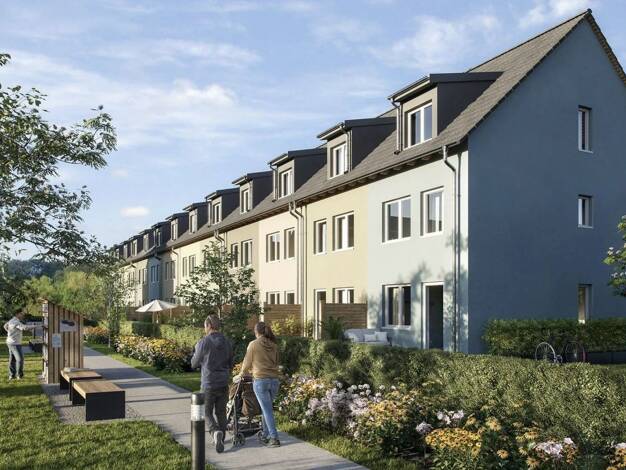 Reihenmittelhaus zur Miete - Erstbezug 2.115 € 5 Zimmer 114 m² 231,8 m² Grundstück frei ab 15.12.2026 Waldstadt Zossen 15806