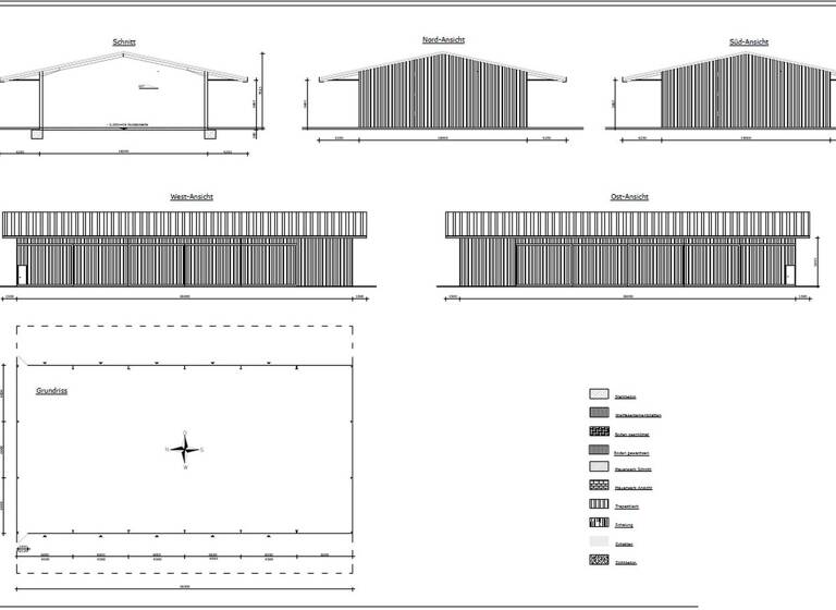 Lagerhalle zur Miete provisionsfrei 1.000 € 648 m² Lagerfläche Kanalweg 4 Getmold Preußisch Oldendorf 32361
