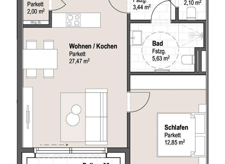 Wohnung zum Kauf provisionsfrei 417.222 € 2 Zimmer 53,5 m² Saalbach 5753