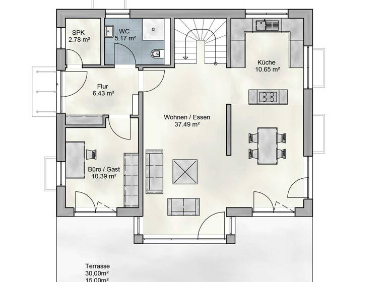 Haus zum Kauf provisionsfrei 435.000 € 5 Zimmer 153 m² 678 m² Grundstück Huldsessen Unterdietfurt 84339