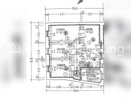 Wohnung zur Miete Tauschwohnung 1.550 € 3 Zimmer 77 m² 1. Geschoss Nordend-Ost Frankfurt am Main 60316