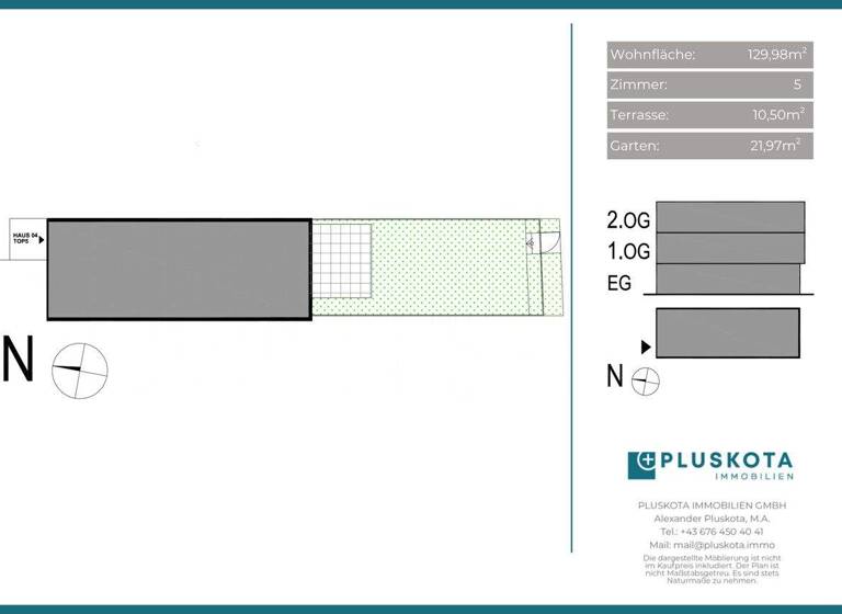 Reihenmittelhaus zum Kauf - Erstbezug provisionsfrei 751.000 € 5 Zimmer 130 m² Leopoldsdorf 2333